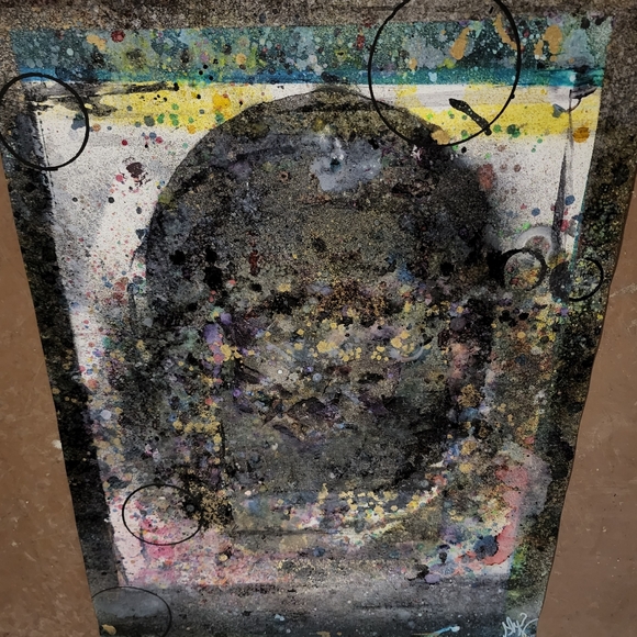 HANDCRAFTED Abstract Framed Painting HANDMADE Artwork HANDPAINTED Wall Art Decor - Picture 6 of 17